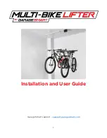 Garage Smart Multi-Bike Lifter Installation And User Manual предпросмотр