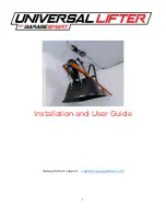 Preview for 1 page of Garage Smart UNIVERSAL LIFTER Installation And User Manual