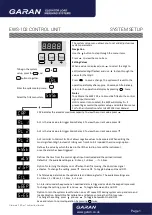 GARAN EWS-102 System Setup preview