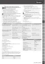 Preview for 21 page of GARANT VENTURI VS1 Instruction Manual