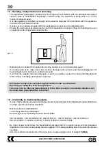 Preview for 34 page of Garbin 101GE VAP Operating Instructions Manual