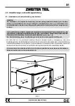 Preview for 85 page of Garbin 101GE VAP Operating Instructions Manual