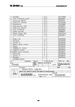 Preview for 62 page of Garbin TZ 100 2009 Use & Maintenance Manual