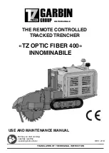 Предварительный просмотр 1 страницы Garbin TZ OPTIC FIBER 400 Use And Maintenance Manual