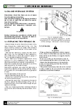 Предварительный просмотр 26 страницы Garbin TZ OPTIC FIBER 400 Use And Maintenance Manual