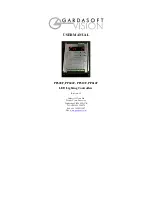 Gardasoft Vision PP600F User Manual preview