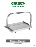 Предварительный просмотр 1 страницы Garde 181CHEESBLK User Manual