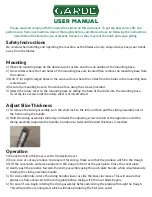 Preview for 2 page of Garde 181ROTSLICE User Manual