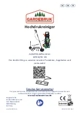 Предварительный просмотр 1 страницы Gardebruk 107032 Operating Instructions Manual