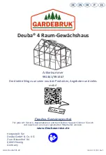 Preview for 1 page of Gardebruk Deuba 4250525324136 Instructions Manual