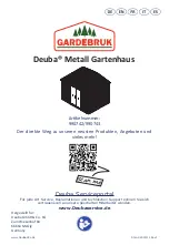 Предварительный просмотр 1 страницы Gardebruk Deuba 990742 Instructions Manual