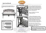 GARDECO Cast Iron Bench Assembly предпросмотр