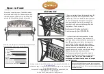 Предварительный просмотр 2 страницы GARDECO Cast Iron Bench Assembly