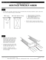 Preview for 3 page of Garden Architecture HERITAGE PERGOLA ARBOR Assembly Instructions