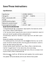 Preview for 7 page of Garden Furniture Centre LDHR012-200KB-S Safety Instructions And Operation Manual