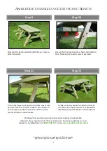 Preview for 4 page of Garden Furniture Direct Ambleside disabled access picnic bench Assembly Instructions