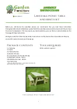 Garden Furniture Direct Langdale OPTBS Assembly Instructions Manual preview