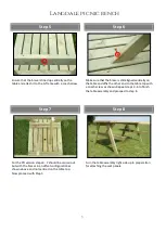 Предварительный просмотр 3 страницы Garden Furniture Direct LANGDALE PICNIC BENCH Assembly Instructions