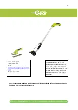 Предварительный просмотр 1 страницы Garden Gear G1005 Instructions Manual