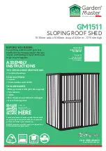 GARDEN MASTER GM1511 Assembly Instructions Manual preview
