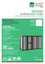 GARDEN MASTER GM3011 Assembly Instructions Manual preview