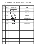 Preview for 4 page of Garden Oasis 10 ft SQUARE COMMERCIAL OFFSET UMBRELLA Owner'S Manual