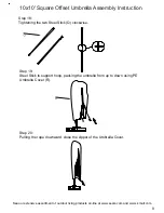 Preview for 11 page of Garden Oasis 10 ft SQUARE COMMERCIAL OFFSET UMBRELLA Owner'S Manual