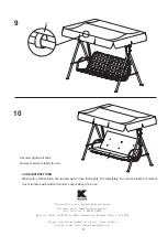 Preview for 8 page of Garden Oasis ADDISON SWING SC-160-2NGS Owner'S Manual