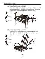 Предварительный просмотр 6 страницы Garden Oasis Adirondack Chair Use And Care Manual