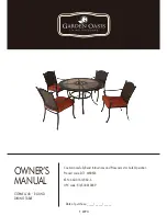 Garden Oasis CORNELL 48? ROUND DINING TABLE Owner'S Manual preview