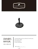 Предварительный просмотр 1 страницы Garden Oasis CORNELL UMBRELLA BASE Owner'S Manual