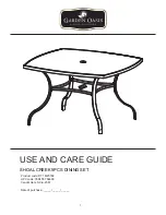 Preview for 9 page of Garden Oasis D71 M25792 Use And Care Manual