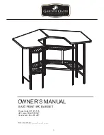 Garden Oasis EAST POINT 5PC BAR SET Owner'S Manual предпросмотр