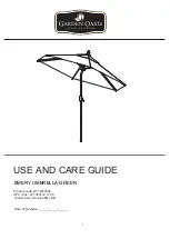 Garden Oasis EMERY D71 M20352 Use And Care Manual preview