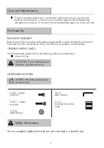 Preview for 4 page of Garden Oasis HARRISON 780-06284739-7/D71 M34581 Use And Care Manual