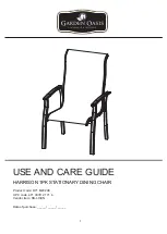 Garden Oasis HARRISON D71 M20296 Use And Care Manual preview