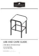 Garden Oasis LONG BEACH D71 Use And Care Manual preview