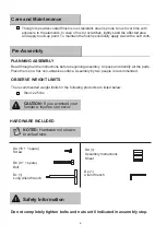 Preview for 4 page of Garden Oasis LONG BEACH D71 Use And Care Manual