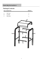 Preview for 5 page of Garden Oasis LONG BEACH D71 Use And Care Manual