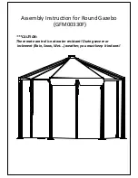 Предварительный просмотр 2 страницы Garden Oasis Steel Round Gazebo Owner'S Manual