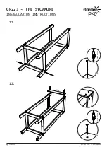 Предварительный просмотр 11 страницы Garden play THE SYCAMORE GP223 Manual