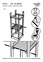 Предварительный просмотр 13 страницы Garden play THE SYCAMORE GP223 Manual