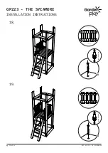 Предварительный просмотр 16 страницы Garden play THE SYCAMORE GP223 Manual