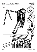 Предварительный просмотр 26 страницы Garden play THE SYCAMORE GP223 Manual