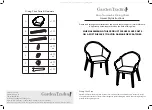 Предварительный просмотр 1 страницы Garden Trading Pair of Luccombe Dining Chairs Assembly Instructions