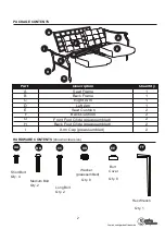 Preview for 2 page of Garden Treasures LOVESEAT MW-3252-LV-B Manual