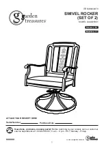 Preview for 1 page of Garden Treasures Swiwel rocker Assembly Instruction