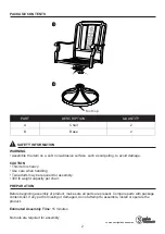 Preview for 2 page of Garden Treasures Swiwel rocker Assembly Instruction