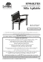 Preview for 5 page of Garden Wood Furniture 85984KFRS Assembly Instructions Manual