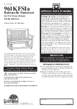 Предварительный просмотр 8 страницы Garden Wood Furniture Somerset Glider 44 961KFSIc Assembly Instructions Manual